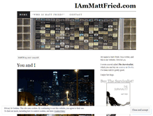 Tablet Screenshot of iammattfried.com